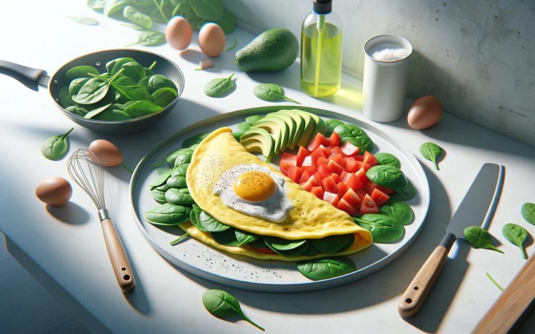 Santa Monica Spinach and Egg White Omelet: A Heart-Healthy Breakfast
