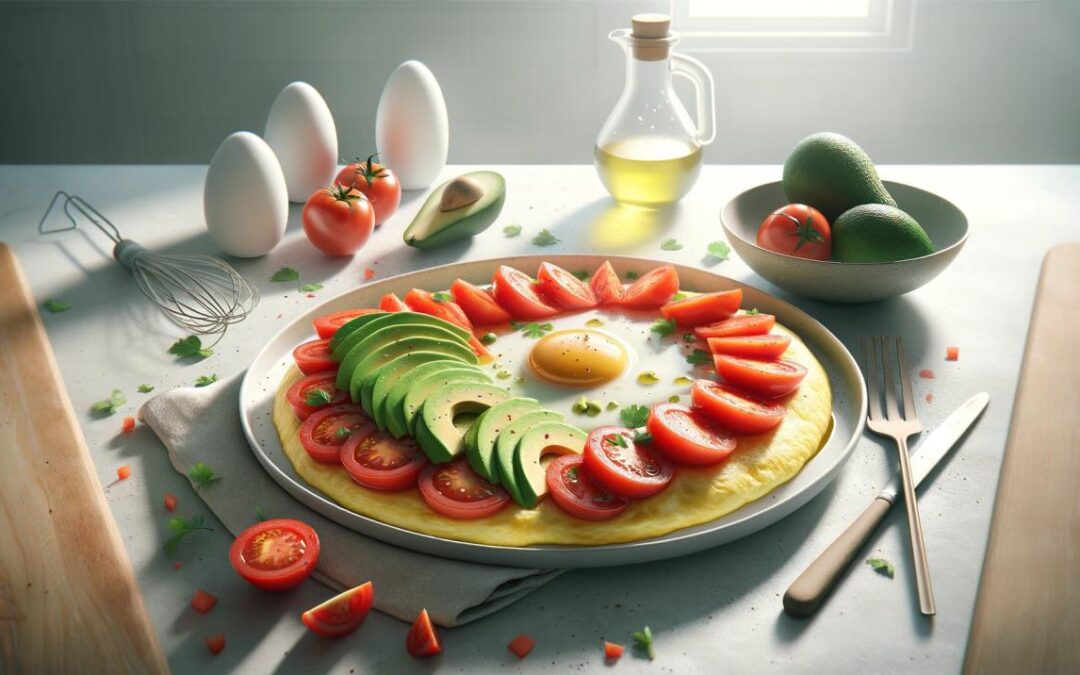 Refresh Your Breakfast with a Tomato Avocado Egg White Omelet